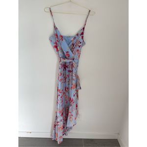 ELIZA J Floral Maxi Asymmetrical Bohemian Dress Size 12